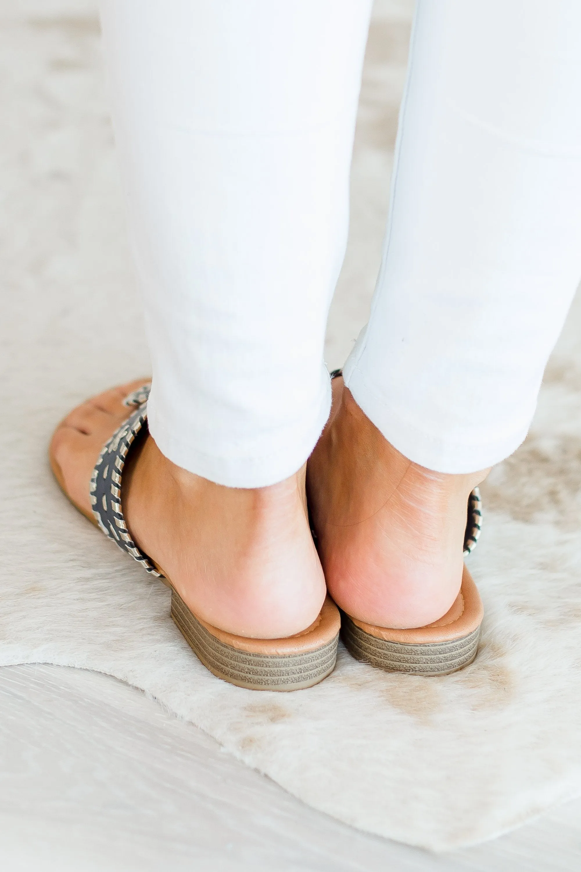A Day In The Sun Sandals, Navy