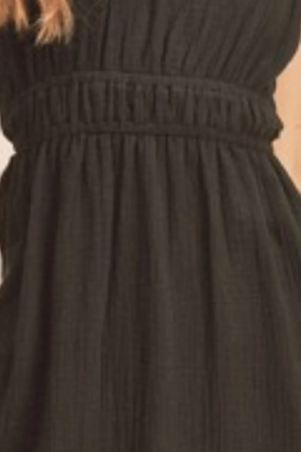 Aemi   Co Side Slit Round Neck Sleeveless Tank Dress