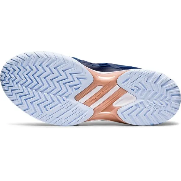 Asics Women's Gel-Solution Speed FF Tennis Shoes in Peacoat/Rose Gold
