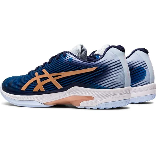 Asics Women's Gel-Solution Speed FF Tennis Shoes in Peacoat/Rose Gold