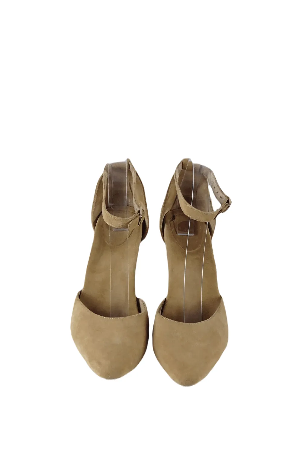 Bared Brown Nubuck Heels 39