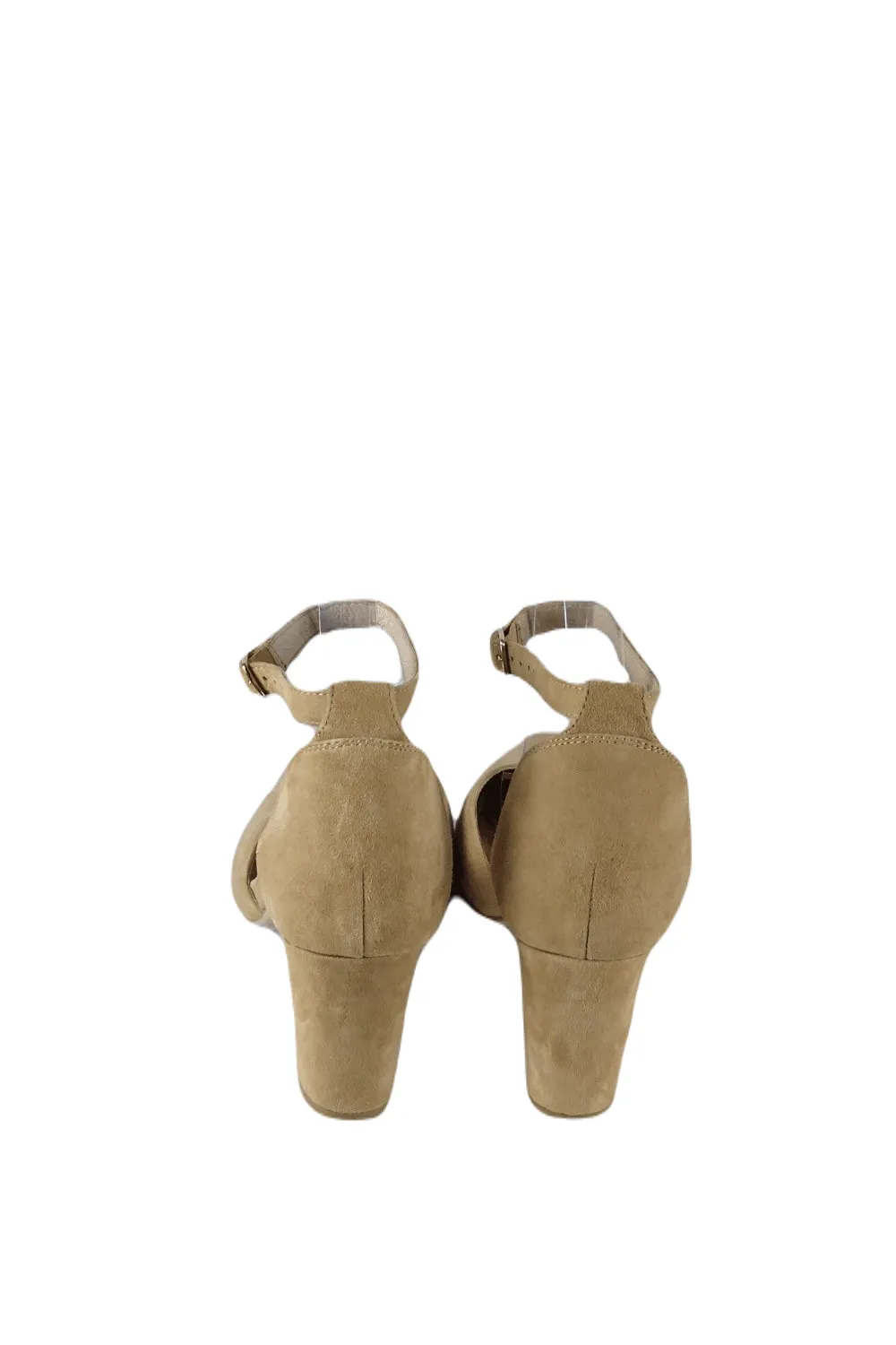 Bared Brown Nubuck Heels 39