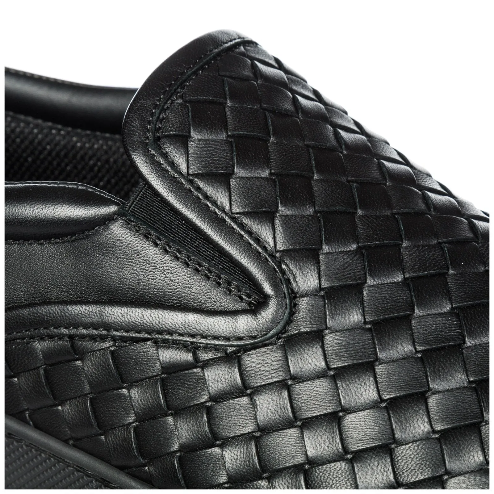 Bottega Veneta Woven Detail Loafers