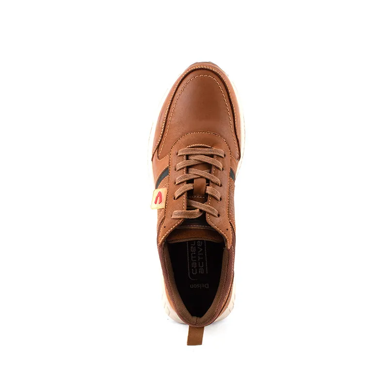 camel active Leather Lace Up Shoes Men Brown DELSON 852366-RS2-3