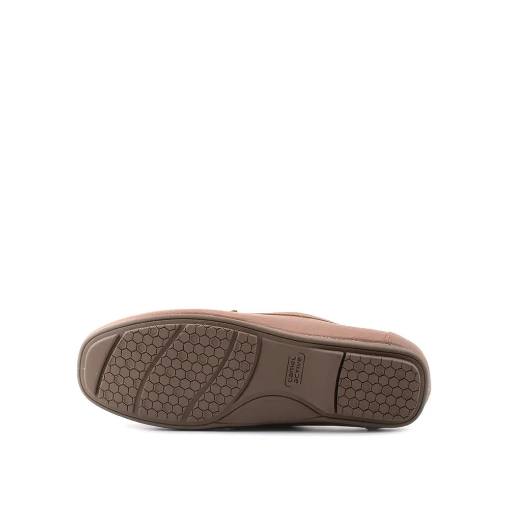 camel active Women Agnes 2 Slip-On Loafer Shoes -752304-DZ01SV-53-ALMOND