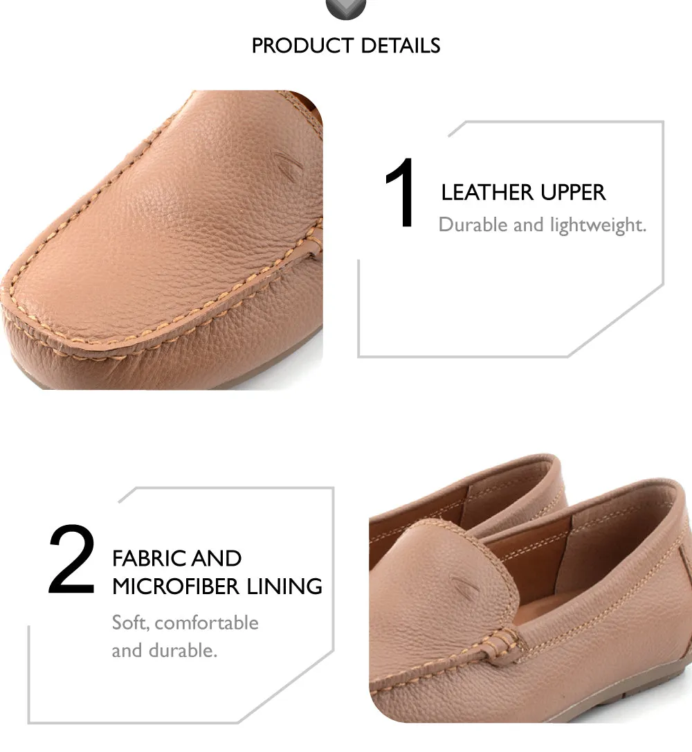 camel active Women Agnes 2 Slip-On Loafer Shoes -752304-DZ01SV-53-ALMOND