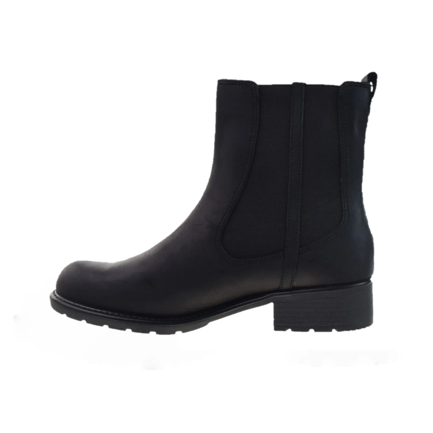 Clarks Orinoco Club (Wide) Women's Ankle Boots Black Leather