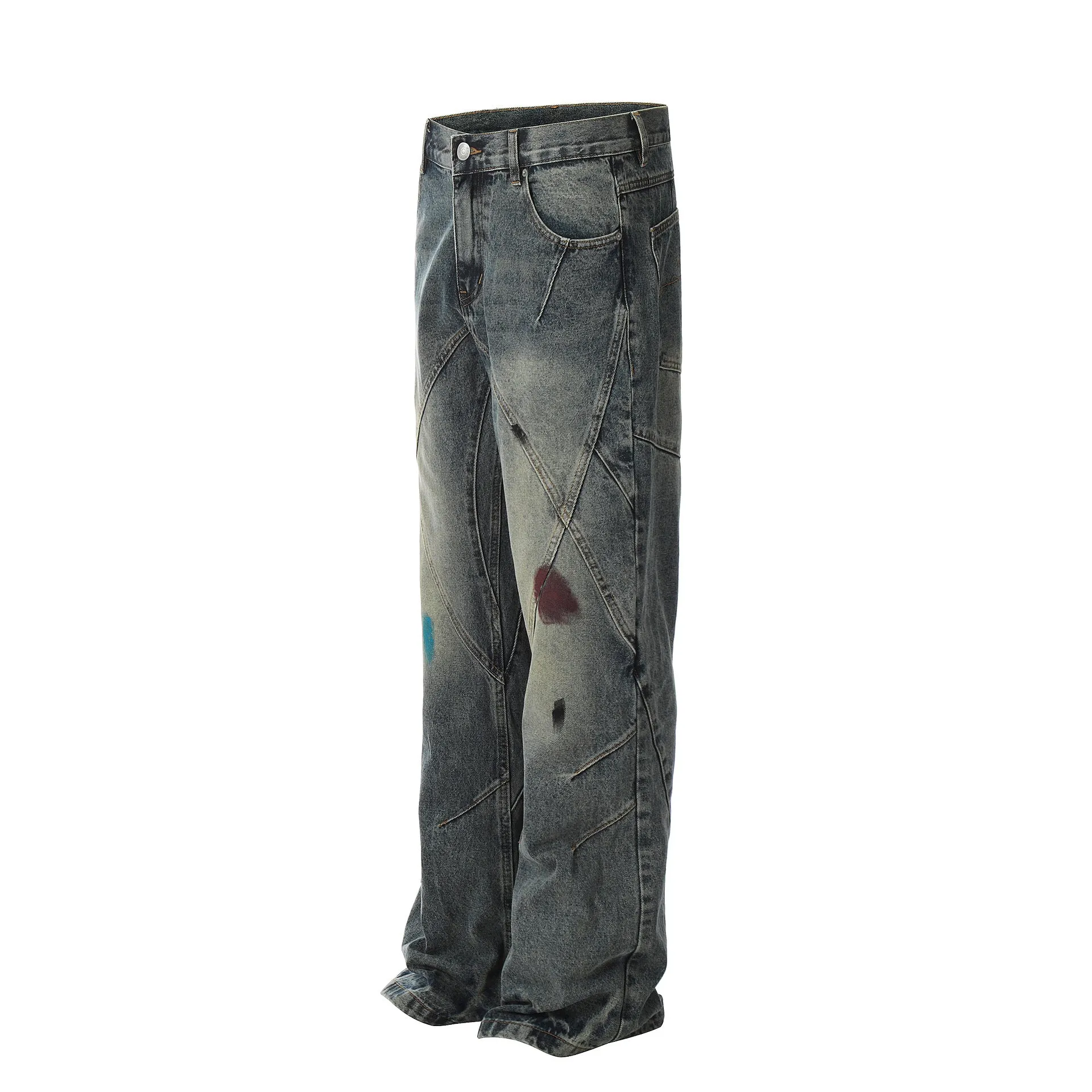 Distressed Denim Jeans Bold Style
