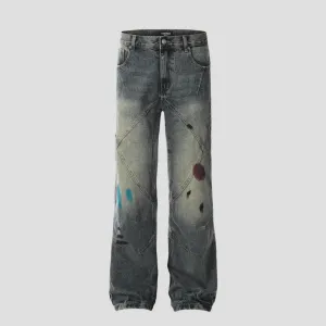 Distressed Denim Jeans Bold Style