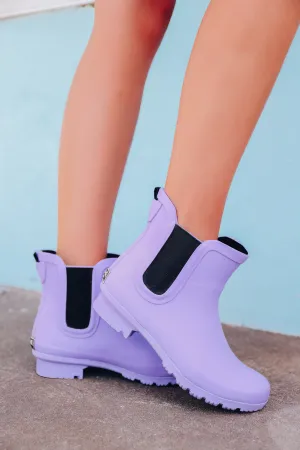 Dixie Ankle Rain Boots by Roma - Lavender