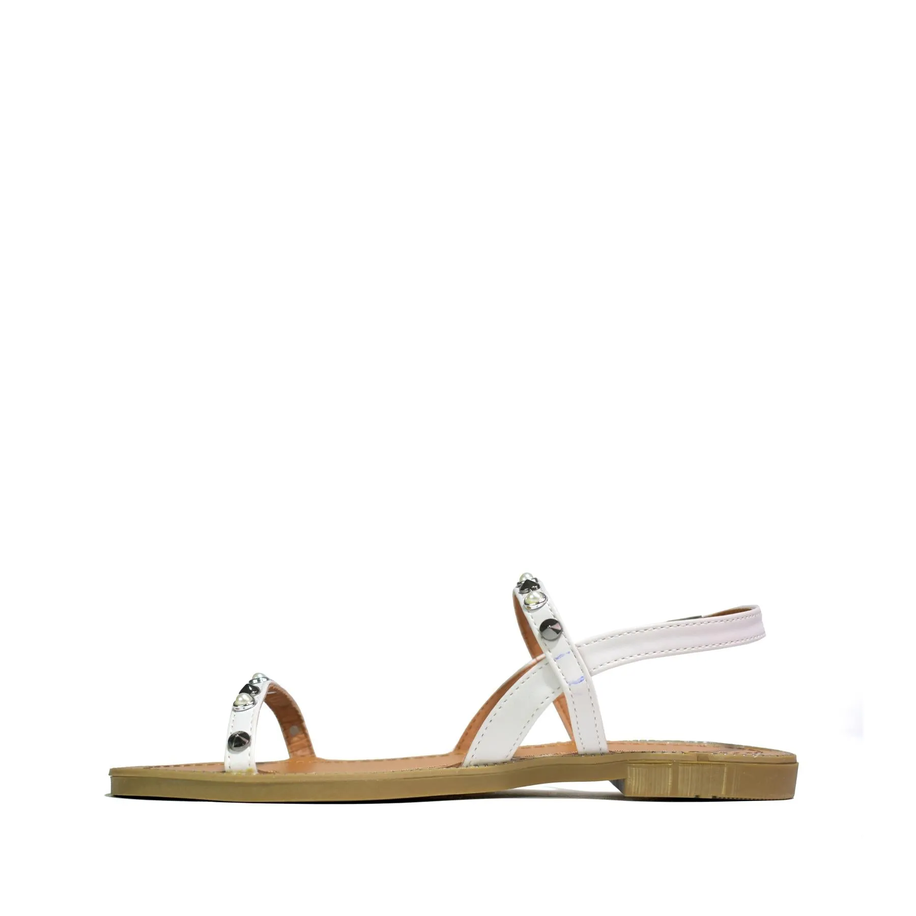 Flat Open Toe Sandals Beige