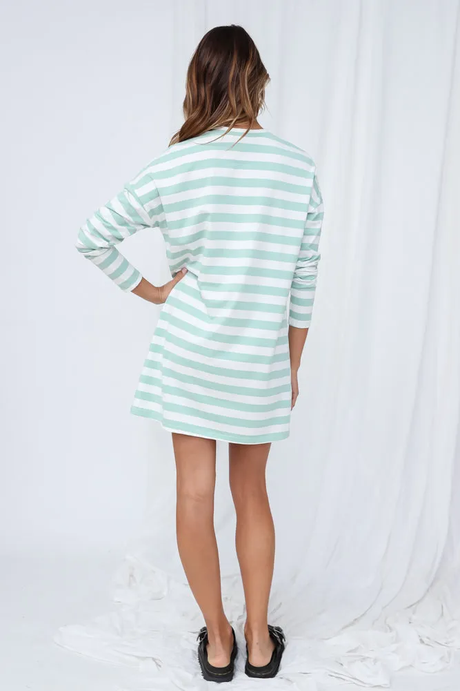 Happy Memories Tee Dress Aqua