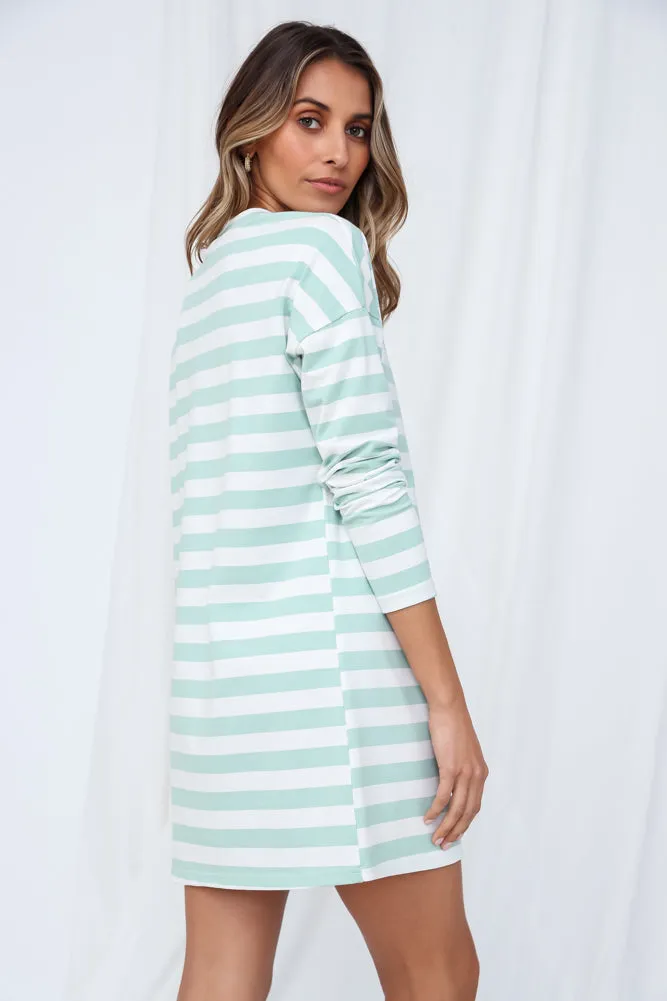 Happy Memories Tee Dress Aqua