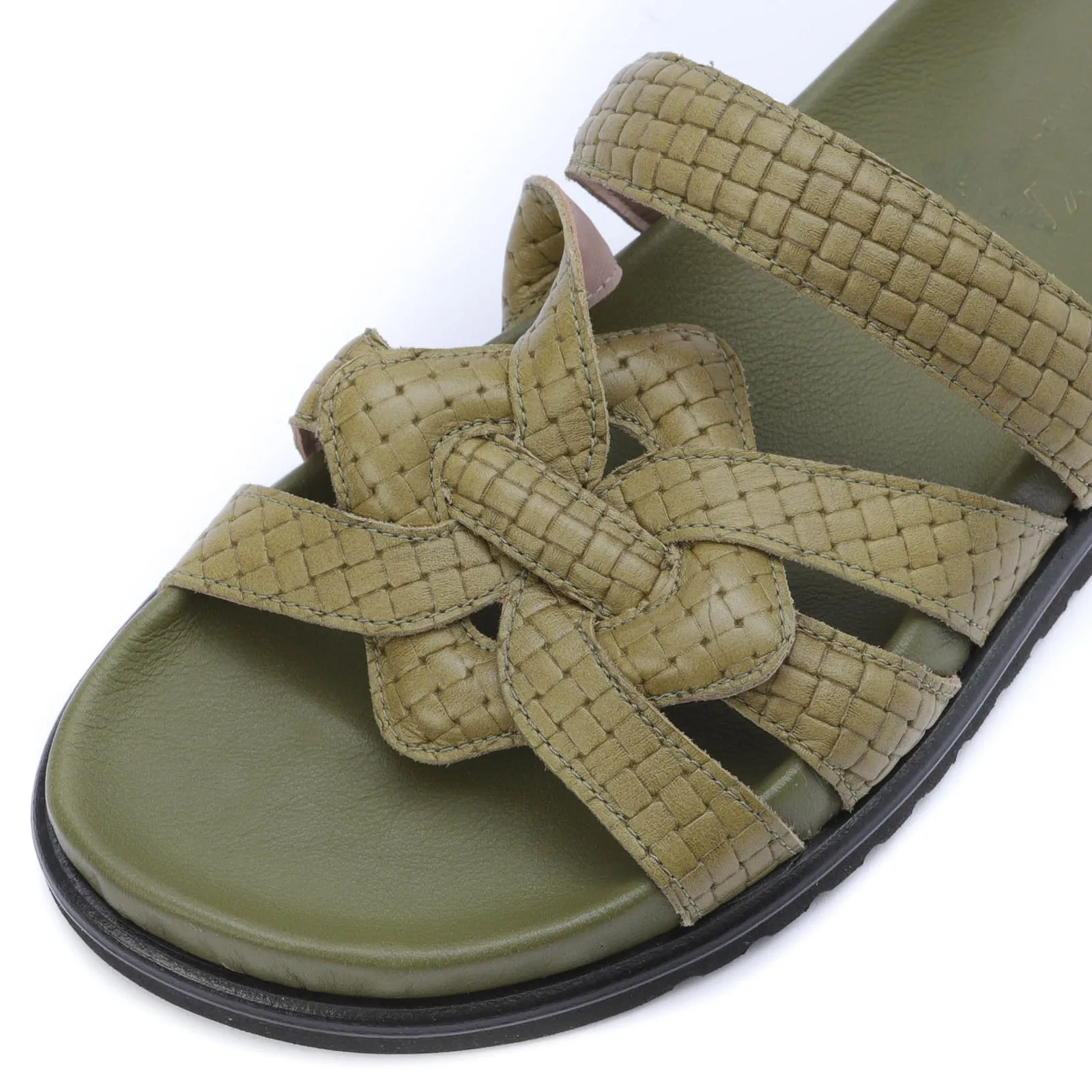 HORTENSE flat sandal - kaki