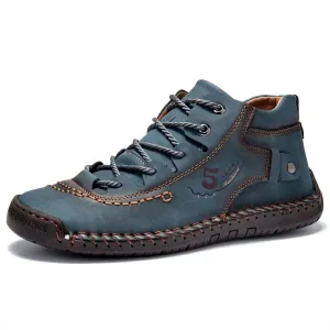 Jinquedai  Handmade Leather Casual Men Shoes Winter With Fur Shoes Men Loafers Comfort Walking Shoes Men Flats Hot Sale Moccasins Shoes
