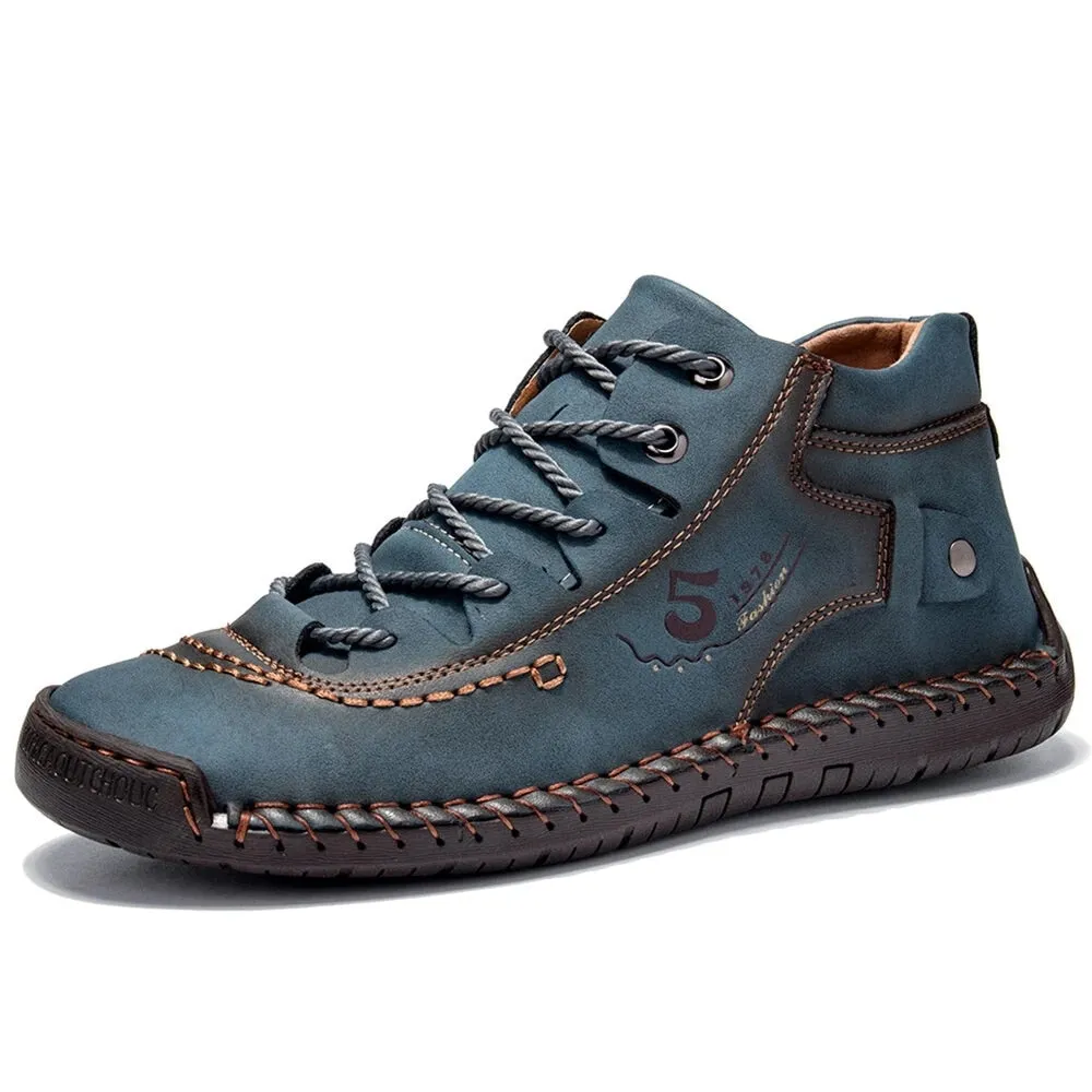 Jinquedai  Handmade Leather Casual Men Shoes Winter With Fur Shoes Men Loafers Comfort Walking Shoes Men Flats Hot Sale Moccasins Shoes