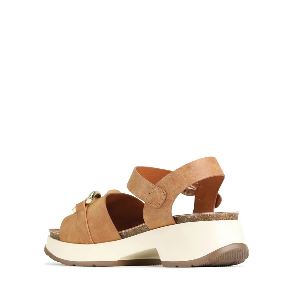 LAISHA ANKLE STRAP WEDGE SANDALS