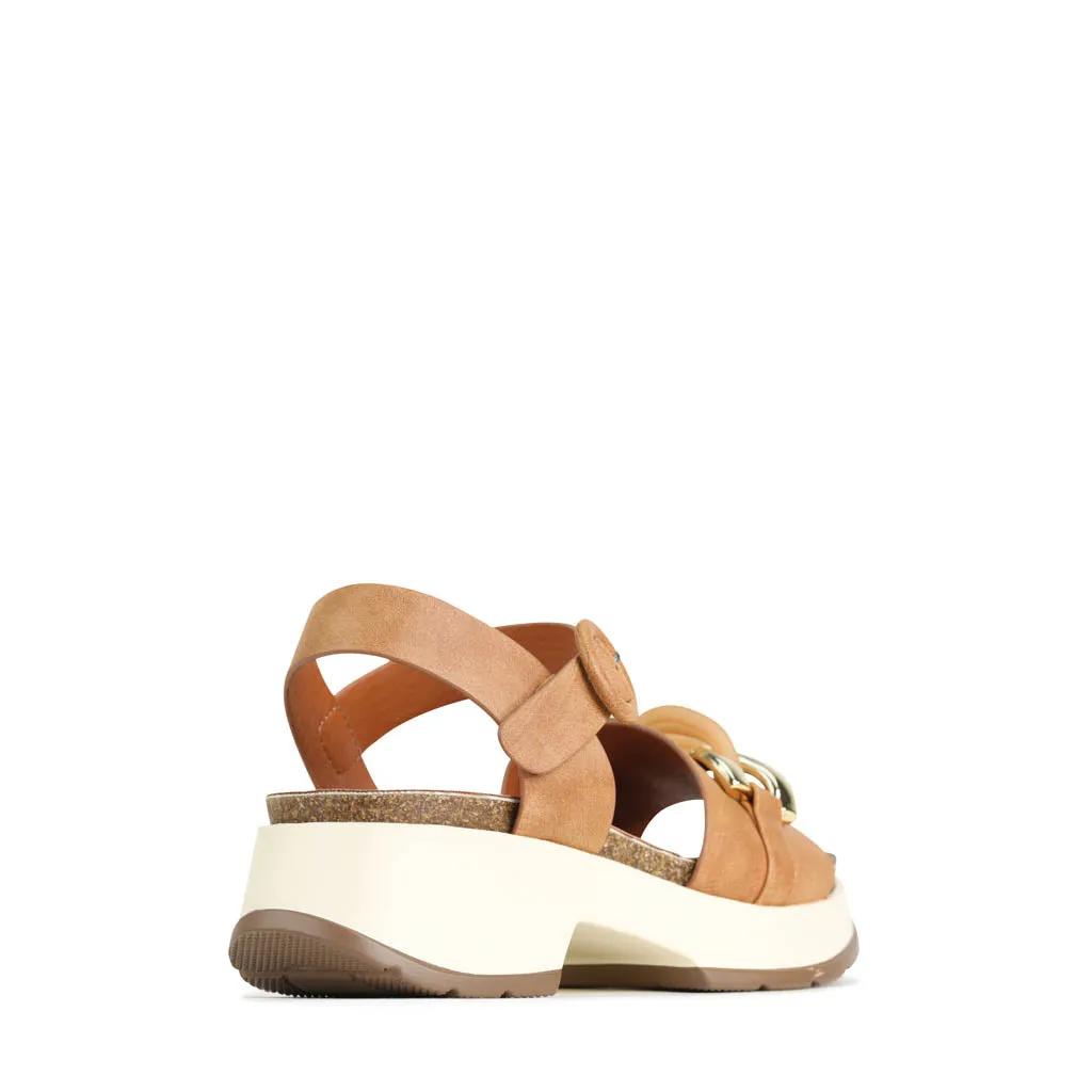 LAISHA ANKLE STRAP WEDGE SANDALS