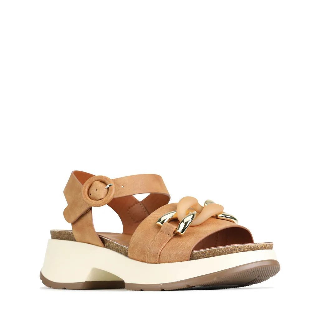 LAISHA ANKLE STRAP WEDGE SANDALS