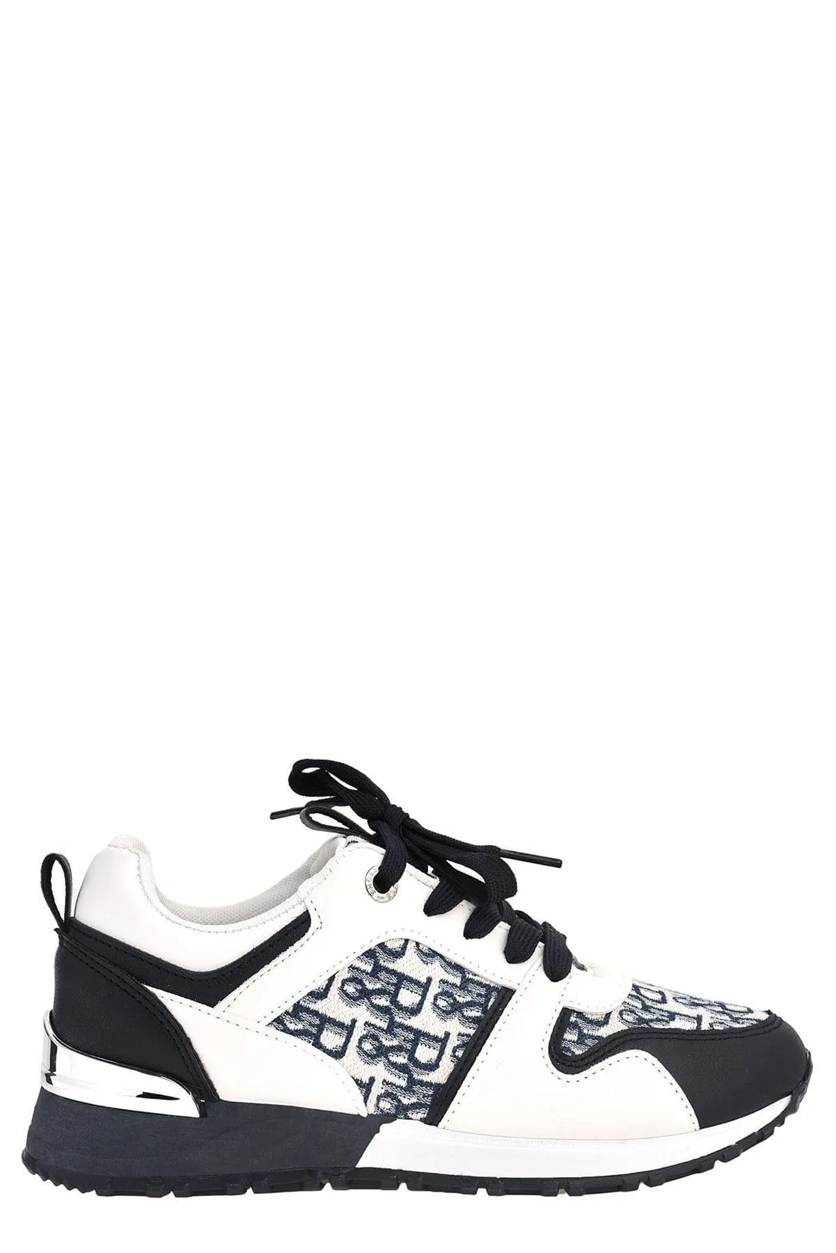 Mi Amor D-Logo Lace Up Trainer in Navy