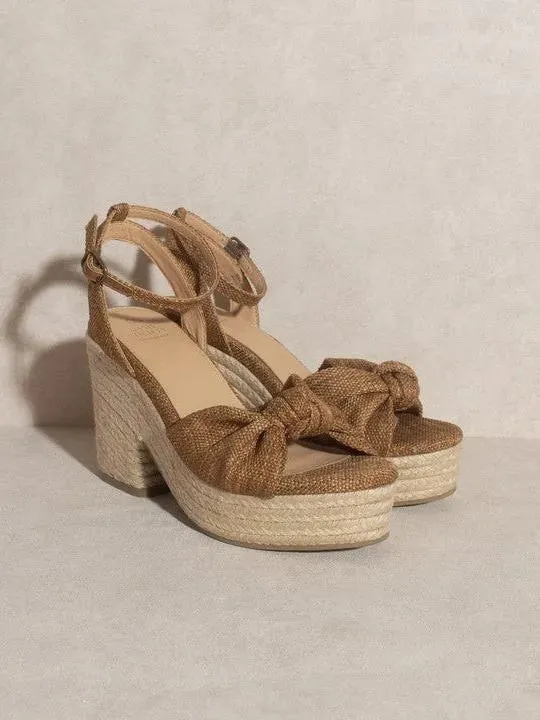 OASIS SOCIETY Mackenzie - Espadrille Knotted Wedge Sandal
