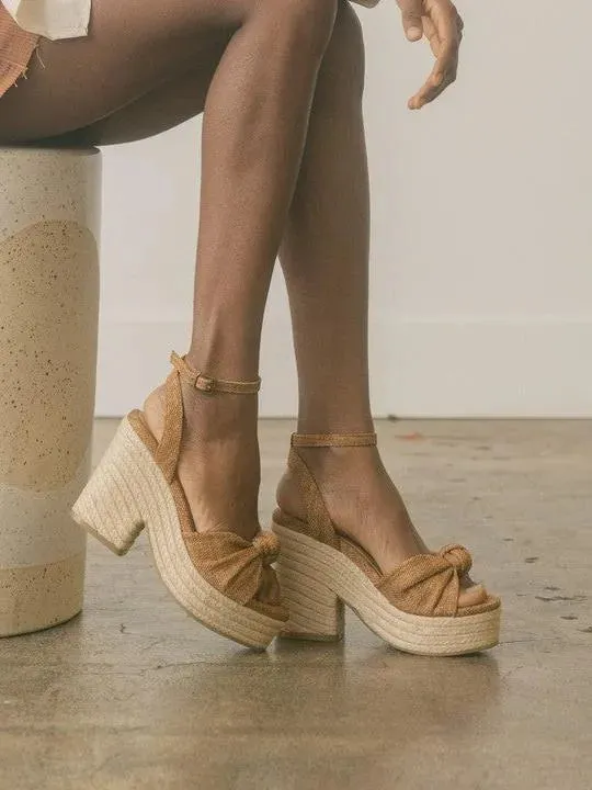 OASIS SOCIETY Mackenzie - Espadrille Knotted Wedge Sandal