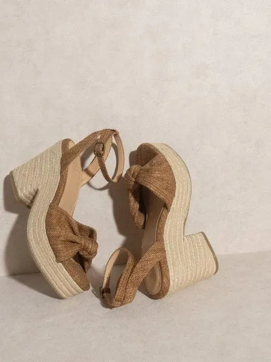 OASIS SOCIETY Mackenzie - Espadrille Knotted Wedge Sandal