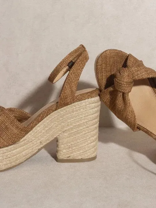 OASIS SOCIETY Mackenzie - Espadrille Knotted Wedge Sandal