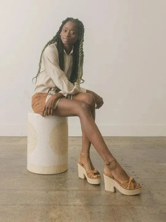 OASIS SOCIETY Mackenzie - Espadrille Knotted Wedge Sandal