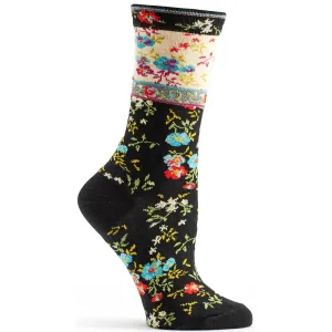 Ozone Women's Mona Linen Socks in Black