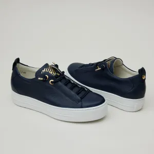 Paul Green Navy Leather Trainers
