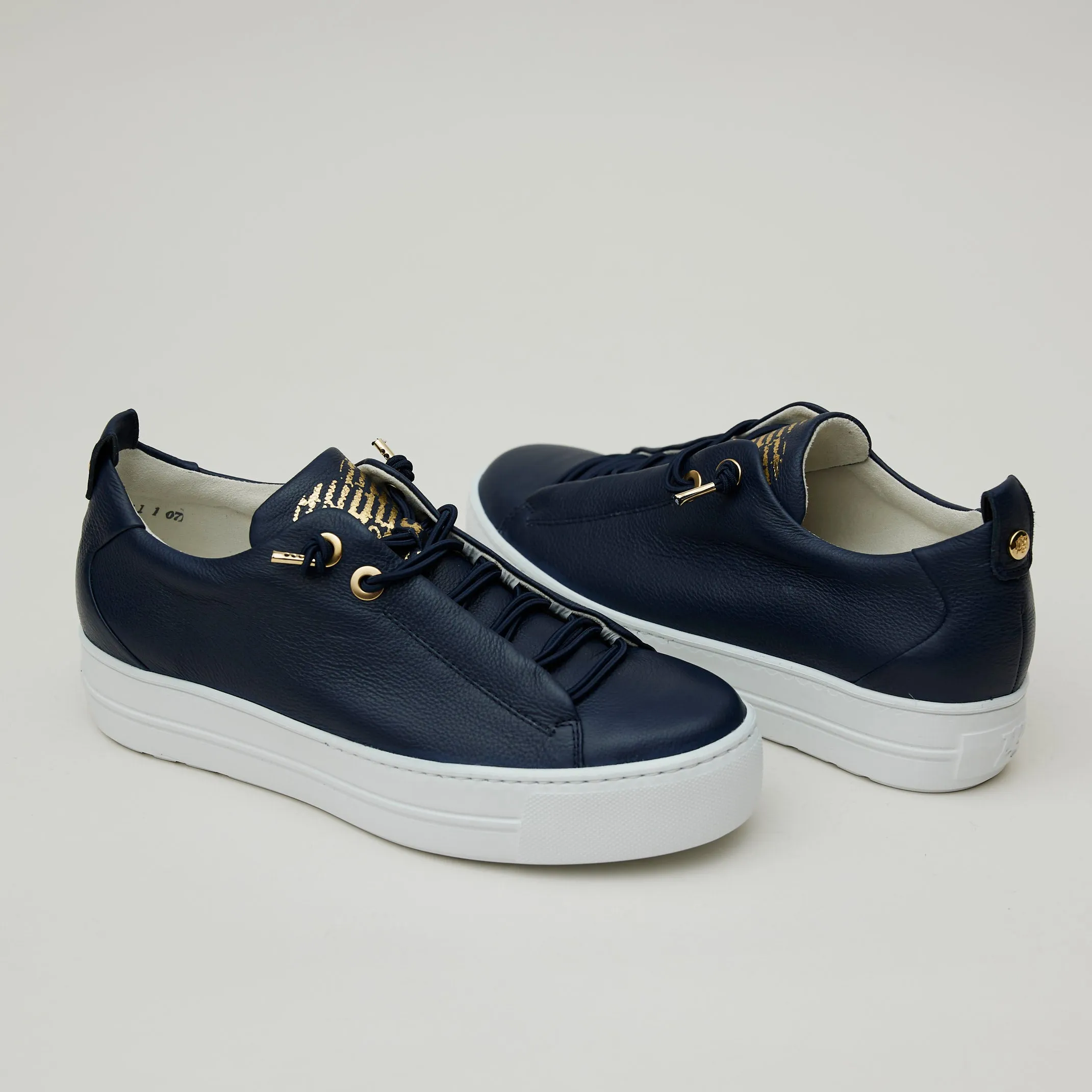 Paul Green Navy Leather Trainers