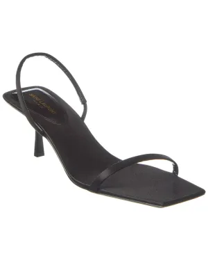Saint Laurent Jaspe 55 Silk Slingback Sandal