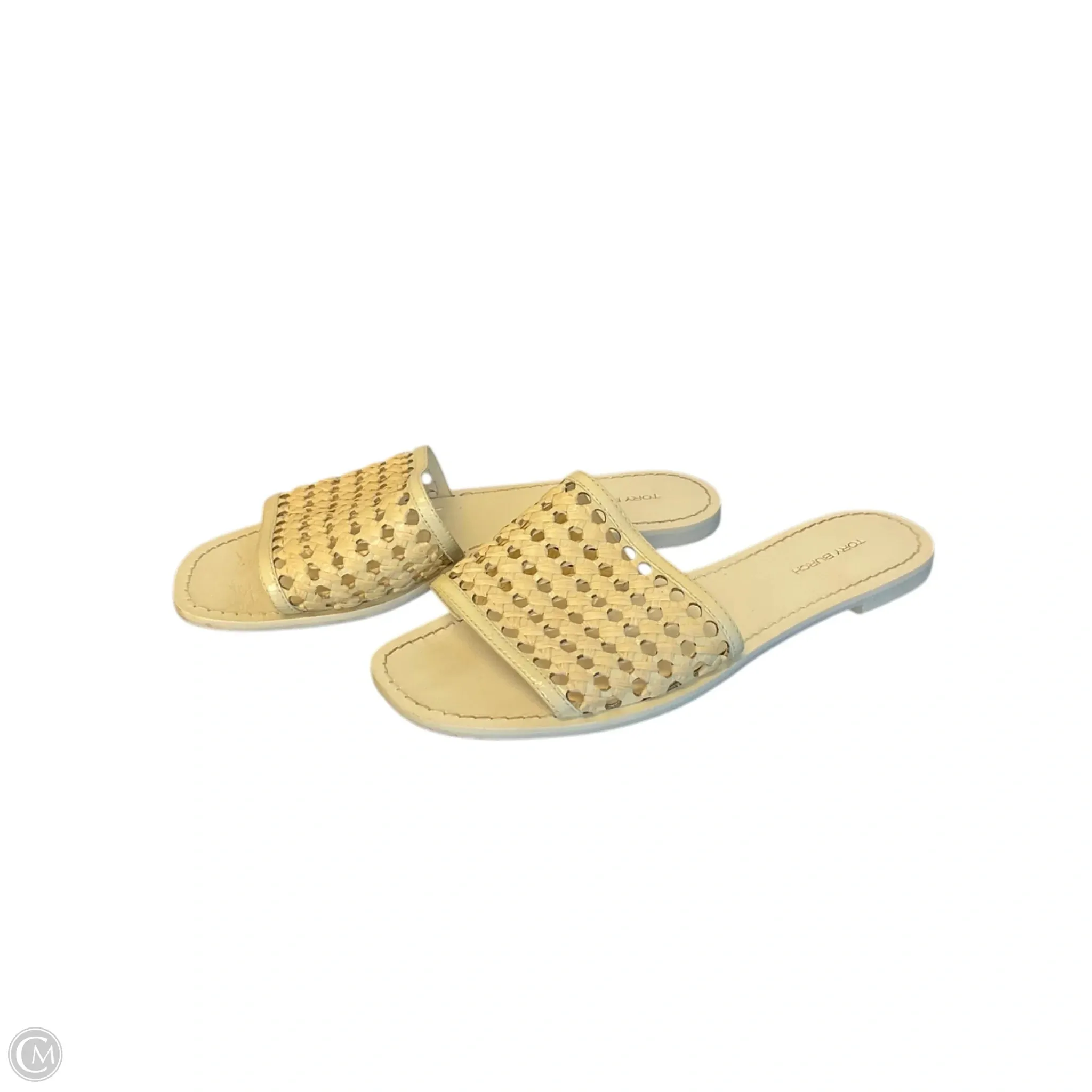 Sandals Designer By Tory Burch In Beige, Size: 7.5