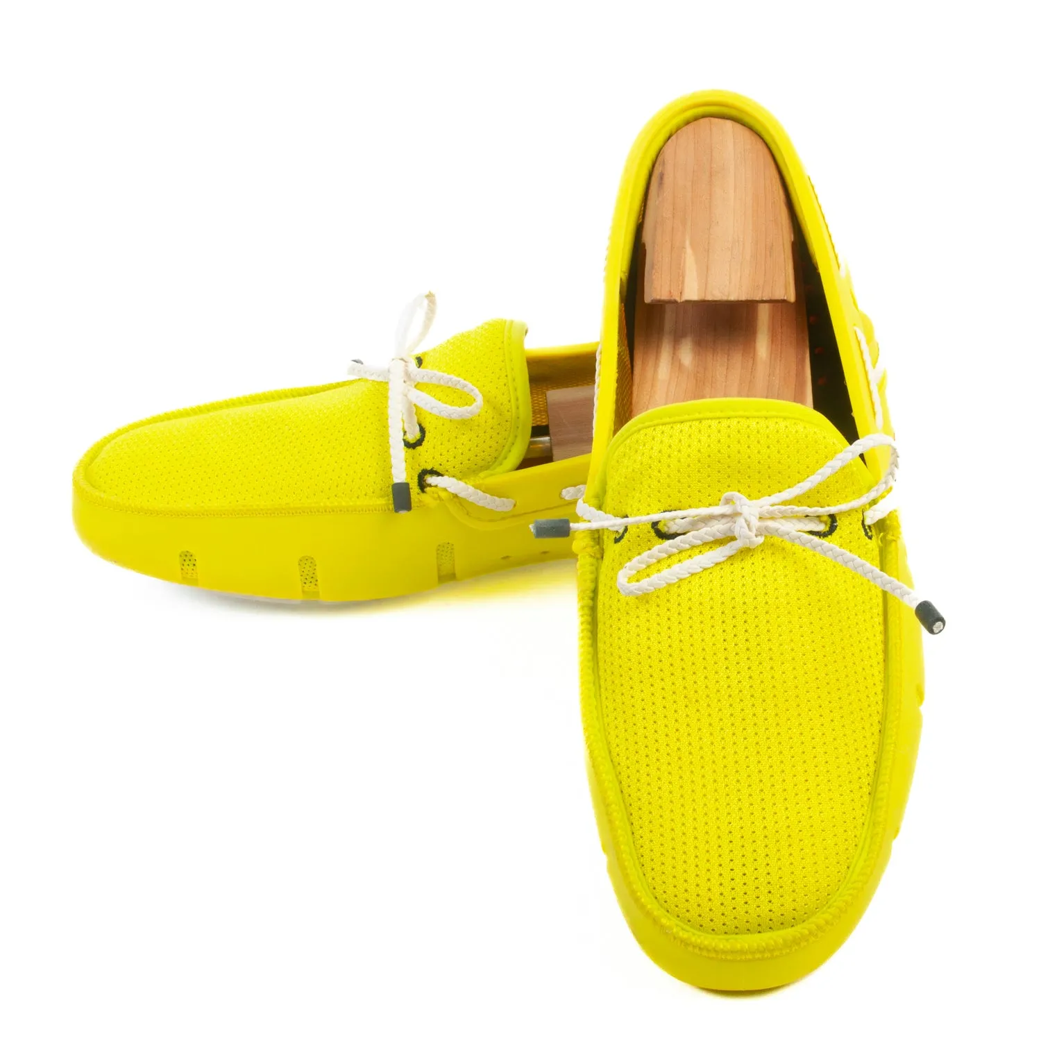 Swims Bold Yellow Woven Loafers