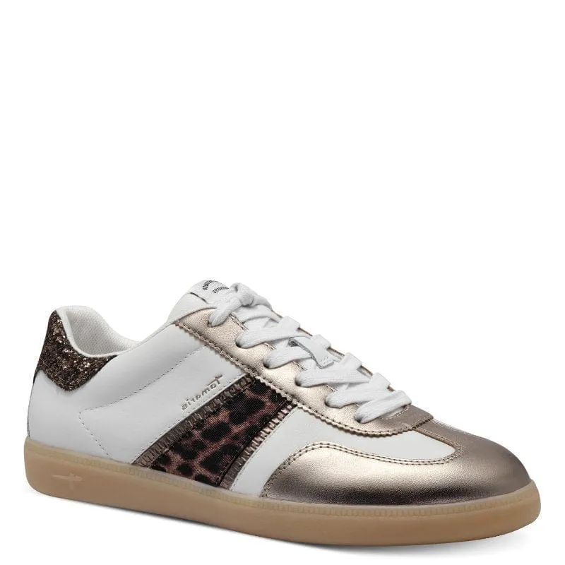 Tamaris Womens Leopard Lace-up Shoe 1-23624-43