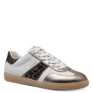 Tamaris Womens Leopard Lace-up Shoe 1-23624-43
