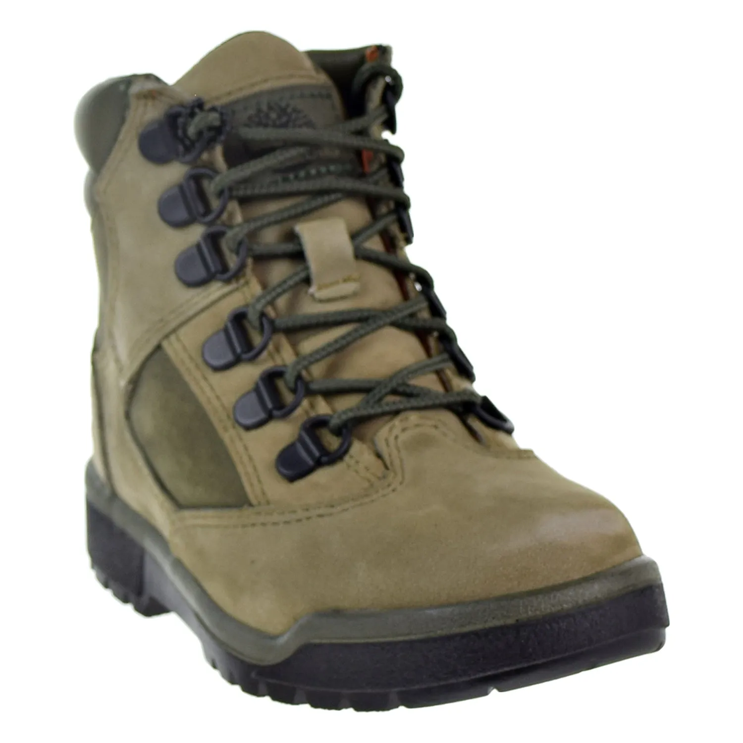 Timberland 6" Leather Field Boot Little Kid's Shoes Green Suede