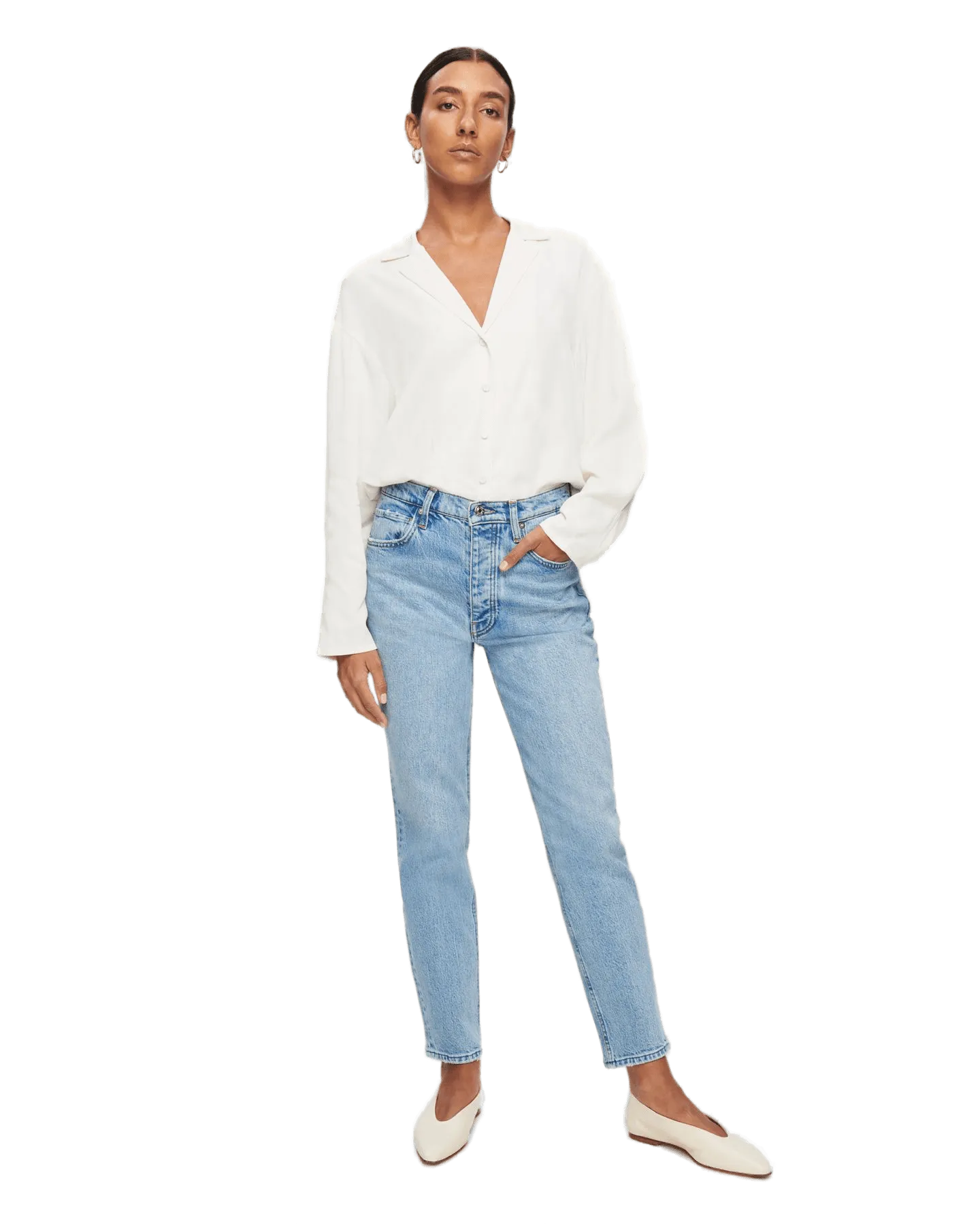 Women's ABSLT Vintage Straight Jeans in Diffusion